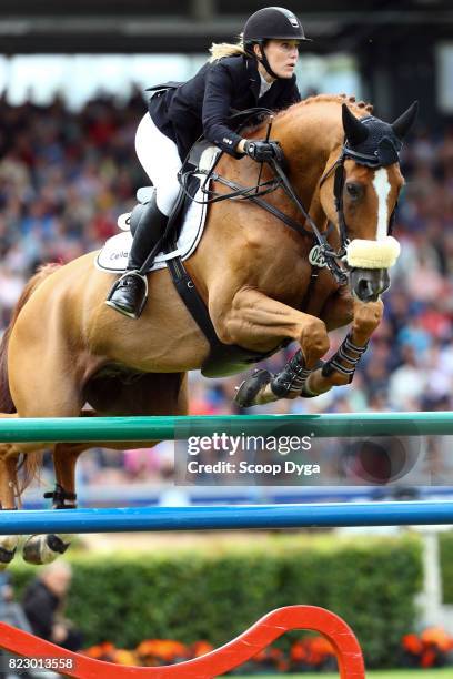 Janne Friederike MEYER-ZIMMERMANN riding GOJA during the Rolex Grand Prix, part of the Rolex Grand Slam of Show Jumping of the World Equestrian...