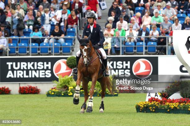 Bernard BRIAND CHEVALIER riding QADILLAC DU HEUP during the Rolex Grand Prix, part of the Rolex Grand Slam of Show Jumping of the World Equestrian...