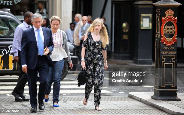 The terminally ill baby Charlie Gard's mother Connie Yates arrives at Royal Courts Of Justice in central London, United Kingdom on July 26, 2017.