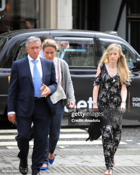 The terminally ill baby Charlie Gard's mother Connie Yates arrives at Royal Courts Of Justice in central London, United Kingdom on July 26, 2017.