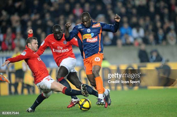 Sylvain ARMAND / John UTAKA - - Paris Saint Germain / Montpellier - 27e journee Ligue 1,