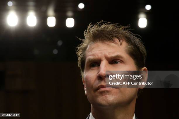 Bill Priestap, assistant director for the FBI's Counterintelligence Division; waits to testify before the Senate Judiciary Committee Full committee...