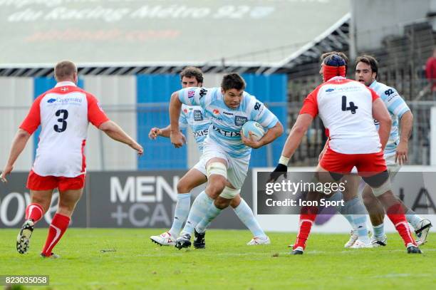 Francois VAN DER MERWE - - Racing Metro 92 / Biarritz - 8eme journee Top14 au Stade Yves du Manoir ,