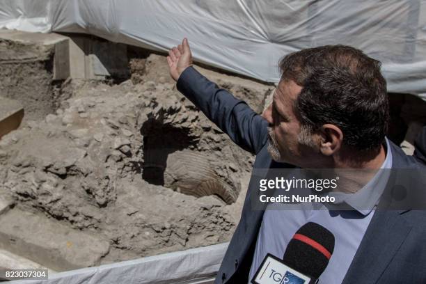 General director Massimo Osanna, The discovery new Tomb at Pompei July on 20 Italy, of influential celebrity Pompeii, The long epigraph of 4 meter on...