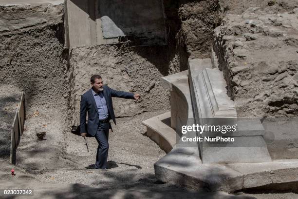 General director Massimo Osanna, The discovery new Tomb at Pompei July on 20 Italy, of influential celebrity Pompeii, The long epigraph of 4 meter on...