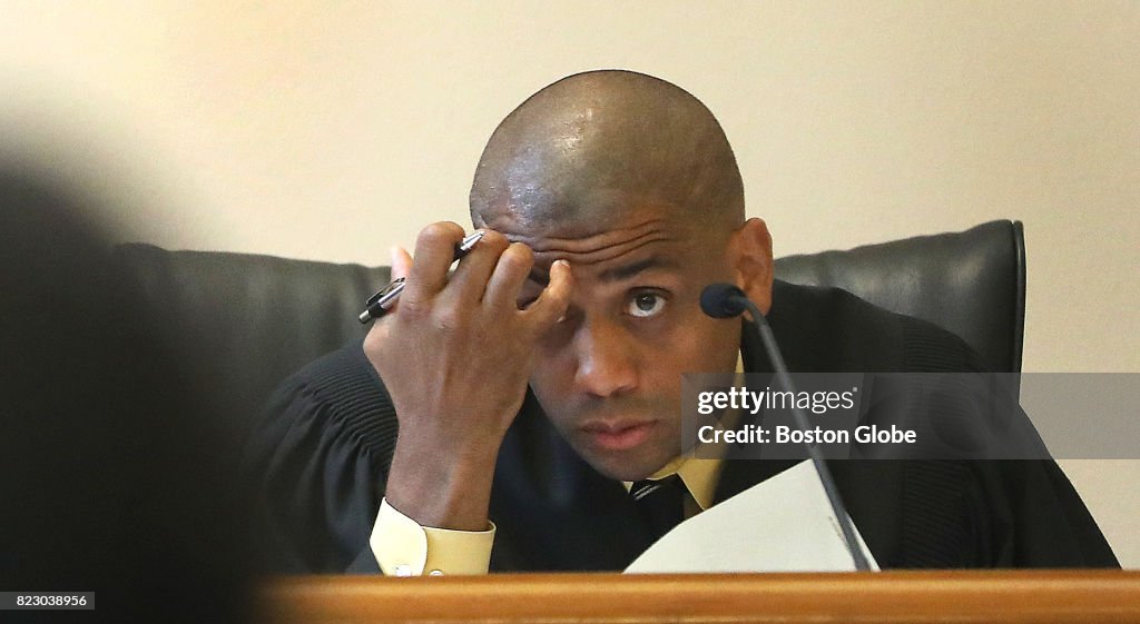 Christopher Roddy Austin Judge Jonathan R. Tynes listens to facts from Assistant District ...