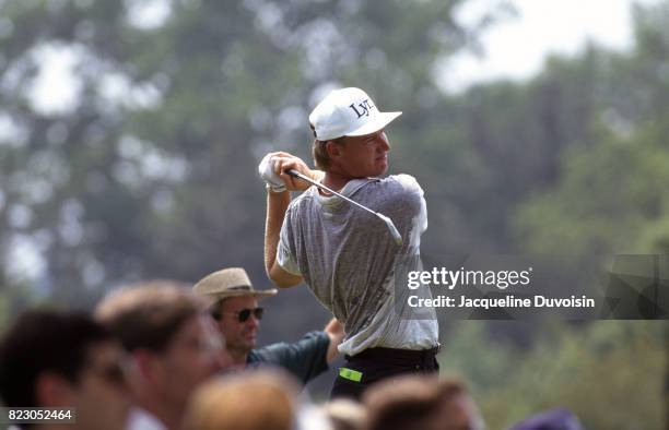 Ernie Els in action, drive at Oakmont CC. Oakmont, PA 6/16/1994 -- 6/20/1994 CREDIT: Jacqueline Duvoisin