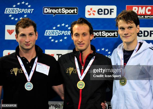 William MEYNARD / Fabien GILOT / Yannick AGNEL - 100m Nage Libre - Finale - - Championnats de France de Natation Elite 2011 - Strasbourg ,