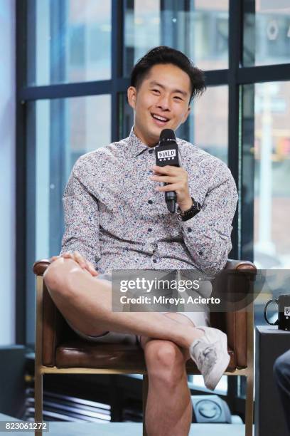 Actor/director Justin Chon visits Build to discuss the new film "Gook" at Build Studio on July 26, 2017 in New York City.