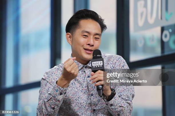 Actor/director Justin Chon visits Build to discuss the new film "Gook" at Build Studio on July 26, 2017 in New York City.