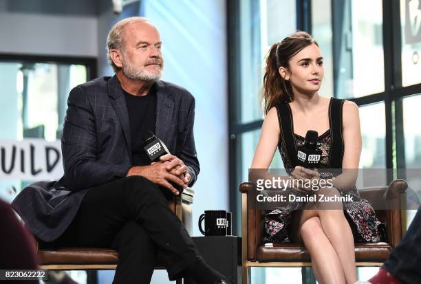 Kelsey Grammer and Lily Collins attend the Build Series to discuss the Amazon new series 'The Last Tycoon' at Build Studio on July 26, 2017 in New...