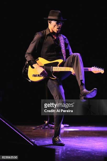 Randy Jacobs performs during the "Dave Koz and Larry Graham: Side By Side Summer 2017" Tour at Mayo Performing Arts Center on July 25, 2017 in...