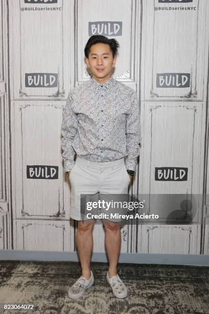 Actor/director Justin Chon visits Build to discuss the new film "Gook" at Build Studio on July 26, 2017 in New York City.