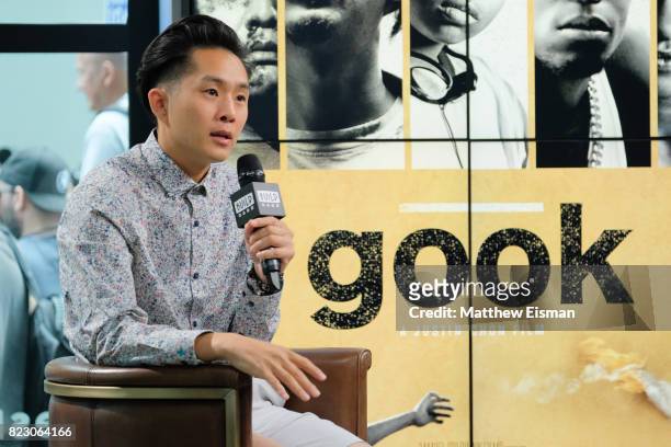 Actor Justin Chon discusses the new film "Gook" at Build Studio on July 26, 2017 in New York City.