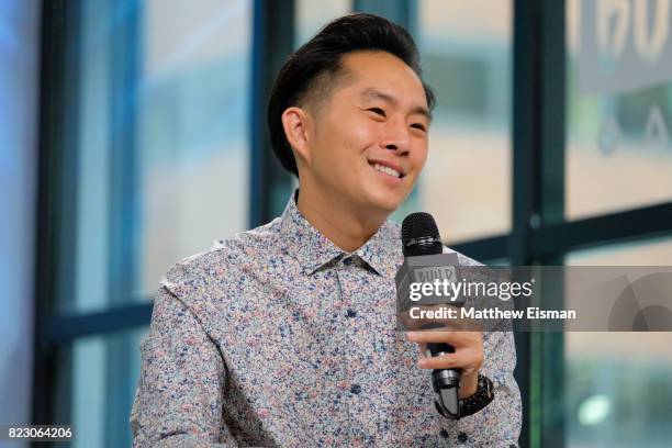 Actor Justin Chon discusses the new film "Gook" at Build Studio on July 26, 2017 in New York City.