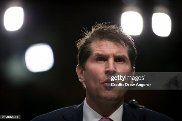 Bill Priestap, assistant director of the counterintelligence division of the Federal Bureau of Investigation , testifies during a Senate Judiciary...