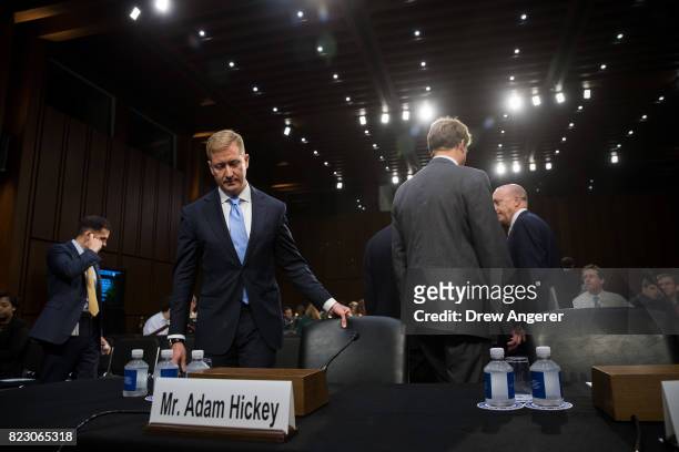 Adam Hickey, deputy assistant Attorney General of the National Security division, arrives to testify during a Senate Judiciary Committee hearing...