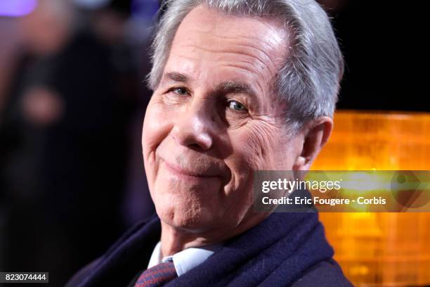 Politician Jean-Louis Debré poses during a portrait session in Paris, France on .