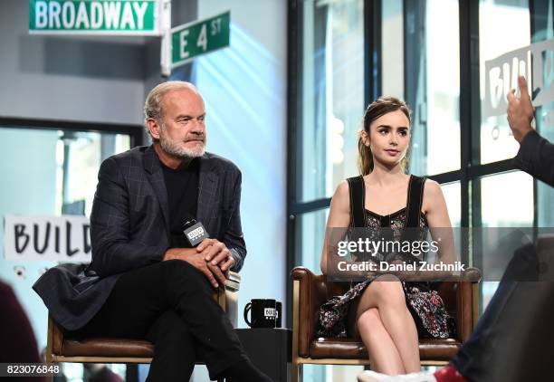 Kelsey Grammer and Lily Collins attend the Build Series to discuss the Amazon new series 'The Last Tycoon' at Build Studio on July 26, 2017 in New...