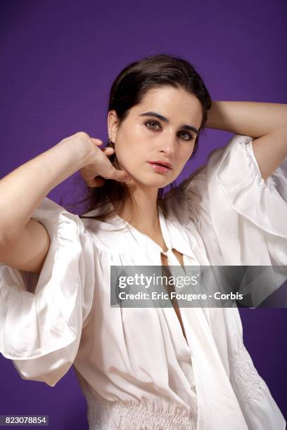 Writer Loulou Robert poses during a portrait session in Paris, France on .