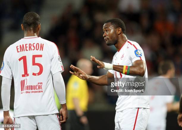 Aurelien CHEDJOU / EMERSON - û Lorient / Lille - 32 eme journee de Ligue 1 ,