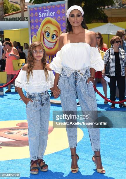 Rachel Roy and daughter Tallulah Ruth Dash arrive at the premiere of 'The Emoji Movie' at Regency Village Theatre on July 23, 2017 in Westwood,...