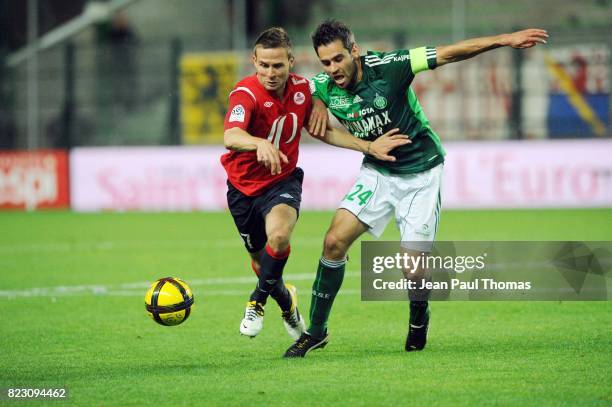Yohan CABAYE / Loic PERRIN - - Saint Etienne / Lille - 35eme journee de Ligue 1 -