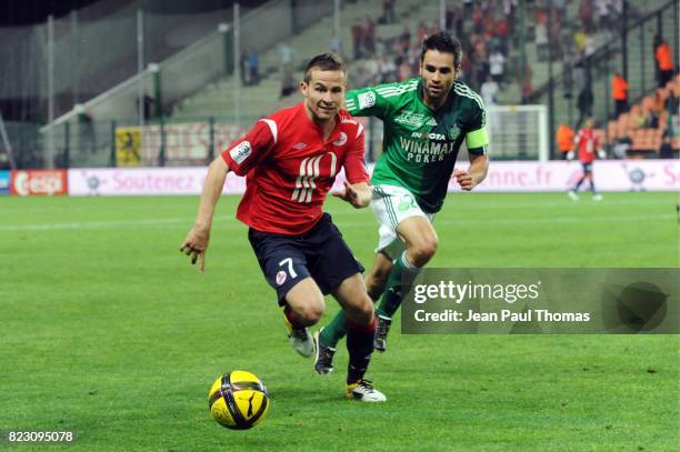 Yohan CABAYE - Loic PERRIN - - Saint Etienne / Lille - 35eme journee de Ligue 1 -