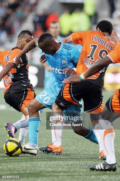 Alaixys ROMAO / Andre AYEW - - Lorient / Marseille - 36eme journee de Ligue 1 -