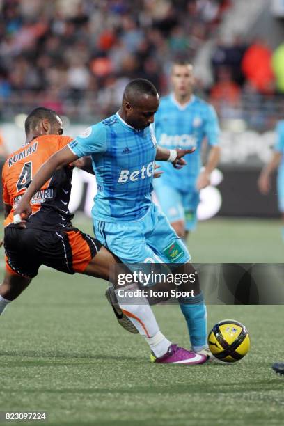 Alaixys ROMAO / Andre AYEW - - Lorient / Marseille - 36eme journee de Ligue 1 -