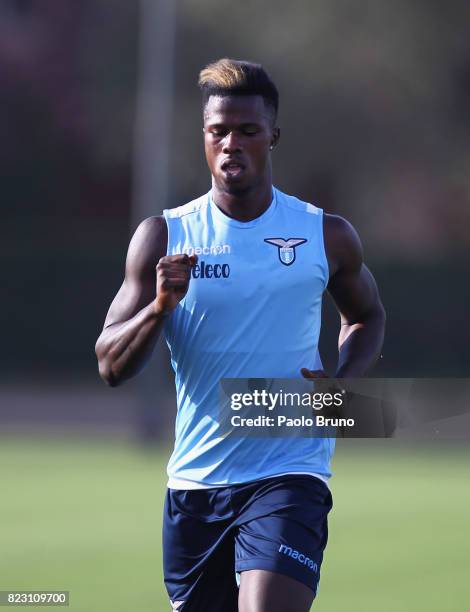 Keita Balde Diao of SS Lazio in action during the SS Lazio pre-season training session on July 26, 2017 in Rome, Italy.