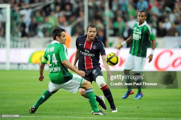 Loic PERRIN / Sylvain ARMAND - - Saint Etienne / PSG - 38eme journee de Ligue 1 -