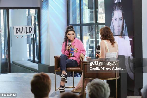 Singer Kirstin Maldonado visits Build to discuss her debut solo EP "L O V E" at Build Studio on July 26, 2017 in New York City.