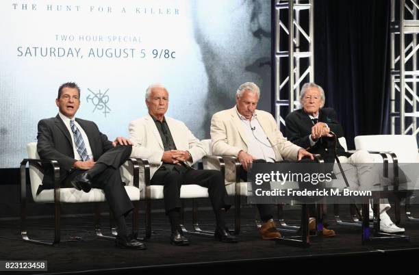 Criminologist/author Dr. Scott Bonn, retired NYPD Detective Marlin Hopkins, survivor Carl Denaro and New York Post Columnist Steve Dunleavy of...