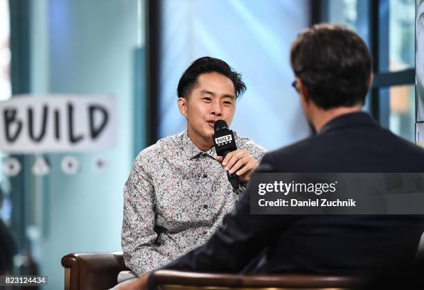 Justin Chon attends the Build Series to discuss his new film 'Gook' at Build Studio on July 26, 2017 in New York City.