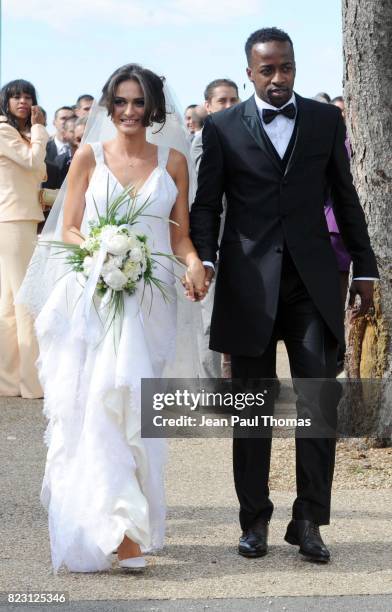 Mariage de Clemence Catherin et Sidney Govou - - Eglise de Replonge -