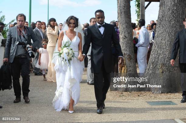 Mariage de Clemence Catherin et Sidney Govou - - Eglise de Replonge -