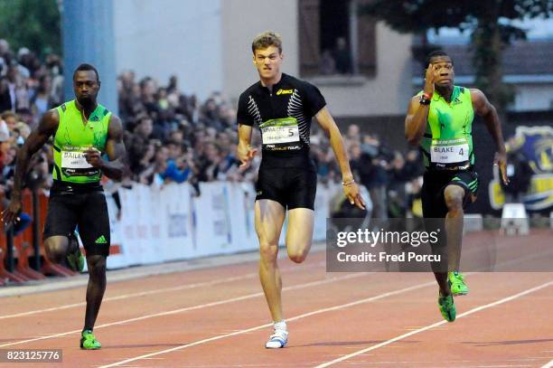 Christophe LEMAITRE / Yohan BLAKE - 100m - - Pro Athle Tour - Meeting de Montreuil -Stade Jean Delbert,