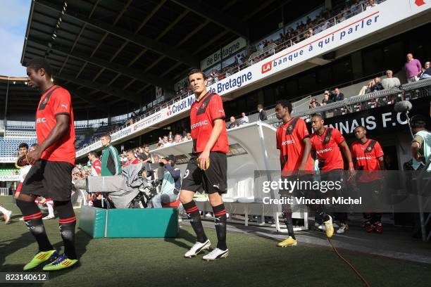 Entree des joueurs - Romain DANZE - - Rennes / Metalurgi Rostavi - Tour preliminaire Europa League 2011/2012 -
