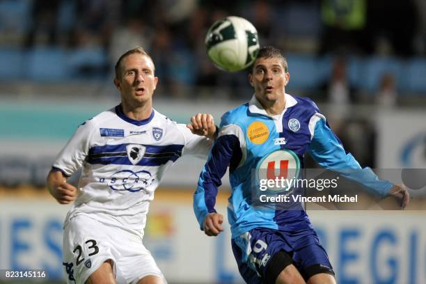 David SUAREZ / Benjamin GENTON - - Le Havre / Bastia - 4e journee de Ligue 2, Vincent Michel / Icon Sport