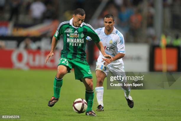 Steed MALBRANQUE - - Marseille / Saint Etienne - 3eme journee de Ligue 1,