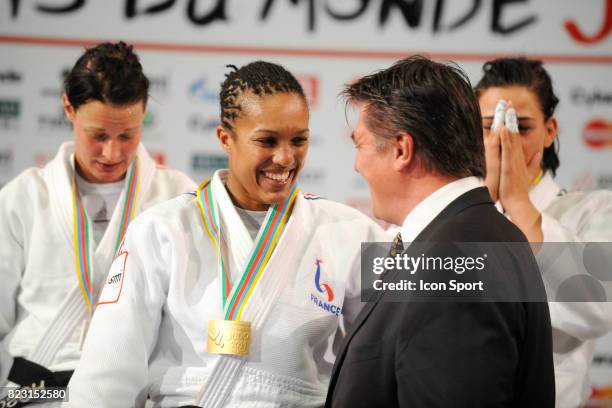 Joie de Lucie DECOSSE / David DOUILLET - Finale -70kg - - Championnats du Monde de Judo 2011 - Paris,