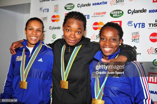 Lucie DECOSSE / Audrey TCHEUMEO / Gevrise EMANE - - Championnats du Monde de Judo 2011 - Paris,