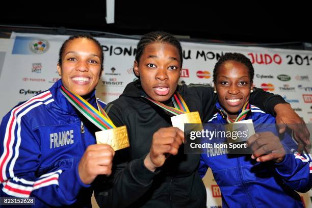 Lucie DECOSSE / Audrey TCHEUMEO / Gevrise EMANE - - Championnats du Monde de Judo 2011 - Paris,