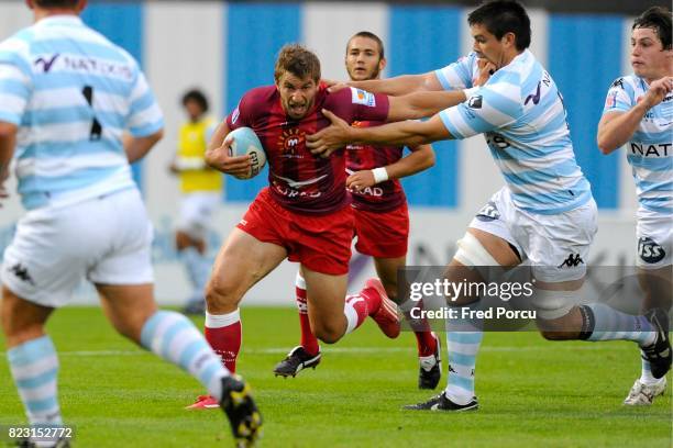 Benjamin THIERY / Francois VAN DER MERWE - - Racing Metro 92 / Montpellier - 1ere Journee du Top 14 -Stade Yves du Manoir -Colombes-,