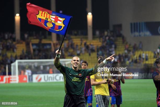 Victor Valdes - - Barcelone / Porto - Supercoupe 2011 -Stade Louis II-Monaco,