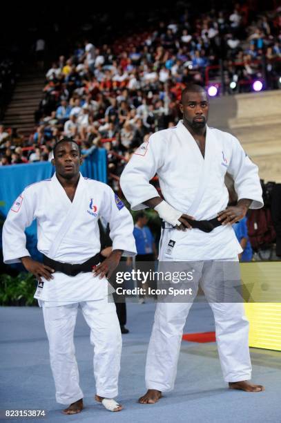 Dimitri DRAGIN / Teddy RINER - France / Bresil - - Competition par equipe Hommes - Championnats du Monde de Judo 2011 - Paris - ,