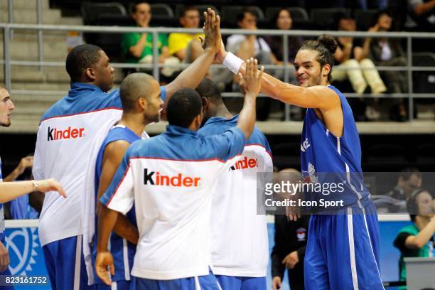 Joie Joakim NOAH - - France / Italie - Championnat d'Europe Basket ball - Siauliai,