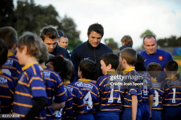 Fabrice ESTEBANEZ - Entrainement de l equipe de France avec les enfants du Club de Takapuna - - Illustration Rugby / Enfants - Coupe du Monde de...