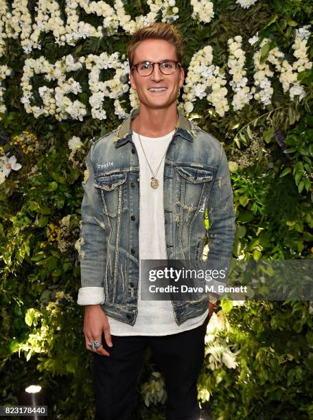 Oliver Proudlock attends the Maison St-Germain opening night at 2 Soho Square on July 26, 2017 in London, England.